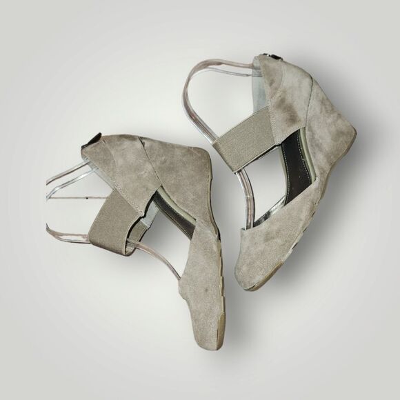 Reaction Kenneth Cole Suede Leather Upper 3" Heels Flatform Wedge 7.5 - Picture 7 of 13